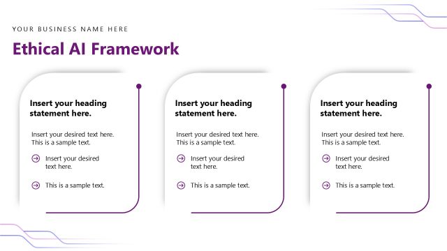 Ethical AI Framework Presentation – AI Transformation Roadmap Template