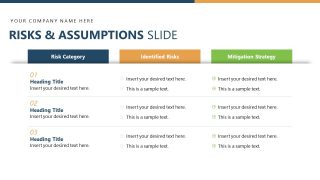 Risk Category Discussion Slide - Project PowerPoint Template