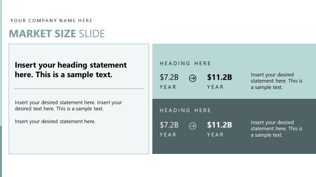 Market Size Presentation Slide for Fundraising Slide Deck