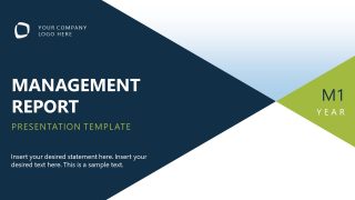 Editable Management Report PPT Template
