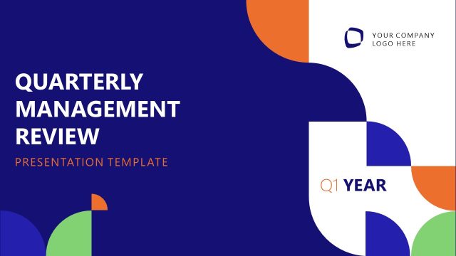 Quarterly Management Review PowerPoint Template