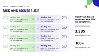 Quarterly Review Template - Risk & Issues Presentation 