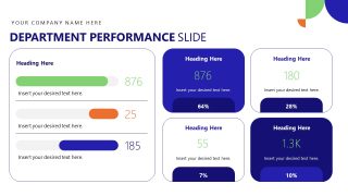 Quarterly Management Review Template with Bars 
