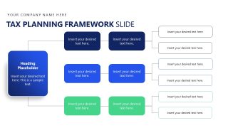 PPT Horizontal Flowchart Slide Template - Tax Planning Framework Slide