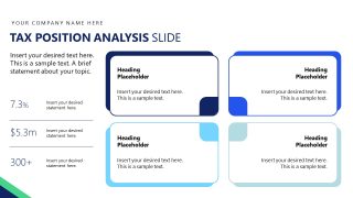 Corporate Tax Planning Template Layout 