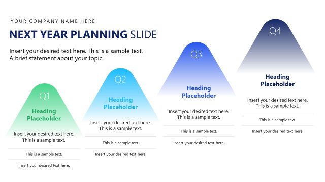 Next Year Planning Slide – Annual Tax Planning Template