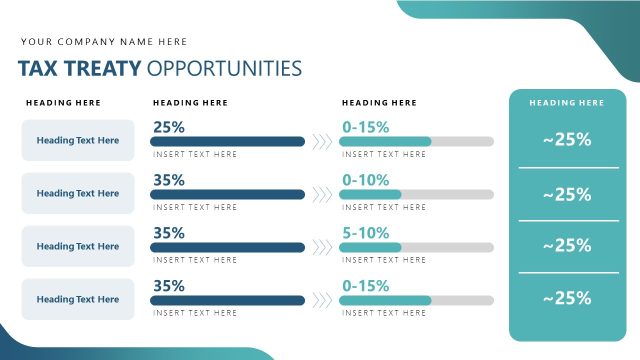 Tax Treaty Opportunities Presentation Slide – International Tax Planning Layout