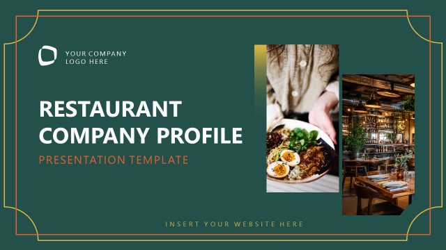 Editable Restaurant Company Profile PPT Template