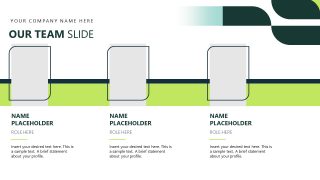 Team Members Showcase Slide Template - Fintech Presentation