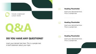 Editable Fintech Slide for Q&As Session