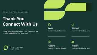 Fintech Innovation Slide Deck - Contact Us Slide Template