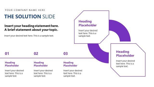 The Solution Slide with Creative Shapes – AI Business Plan Template