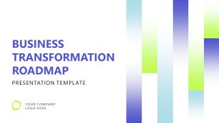 Transformation Roadmap Cover - PowerPoint Template