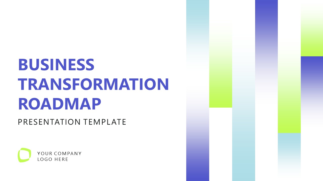 Transformation Roadmap Cover - PowerPoint Template