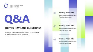 Discussion Q&A - Business Transformation PPT Template
