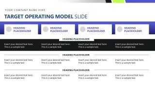 Operating Model - Business Transformation PPT Design