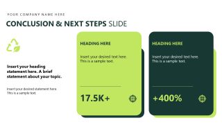 Conclusion & Next Steps - ESG Impact Report PPT Design