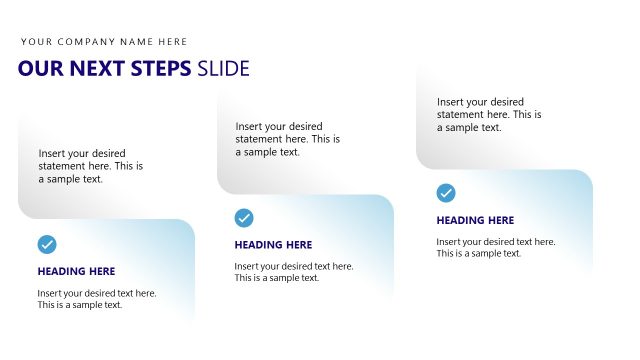 Next Steps and Action Plan Framework Slide