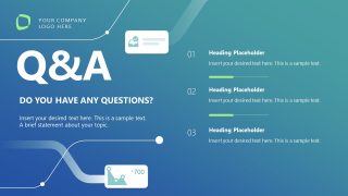 Q&A Section - Evidence Based Insights PowerPoint Design