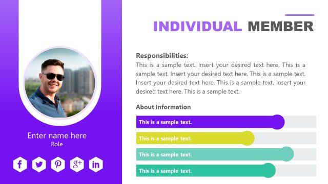Teammate Profile Business Presentation Template
