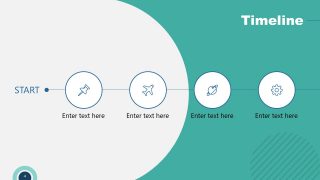 Business Elevator Pitch Deck Horizontal Timeline Template 