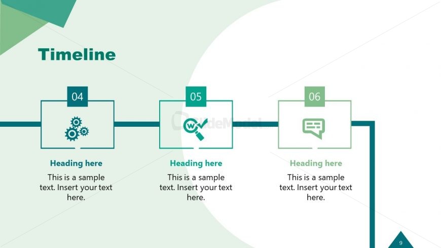 PowerPoint Timeline Waste Management Industry