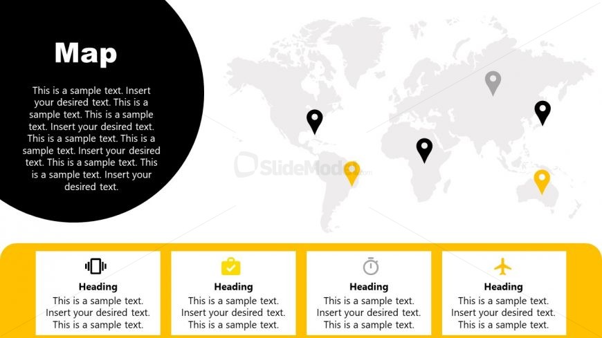 Map Slide for Brand Strategy Presentation 