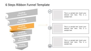 Funnel Chart Step 3 PowerPoint Diagram