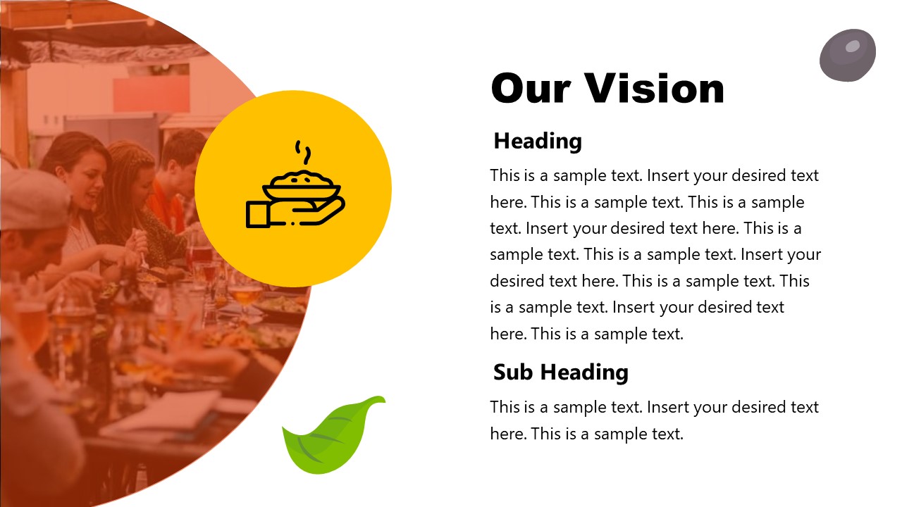 Sales Pitch Restaurant Vision Template 