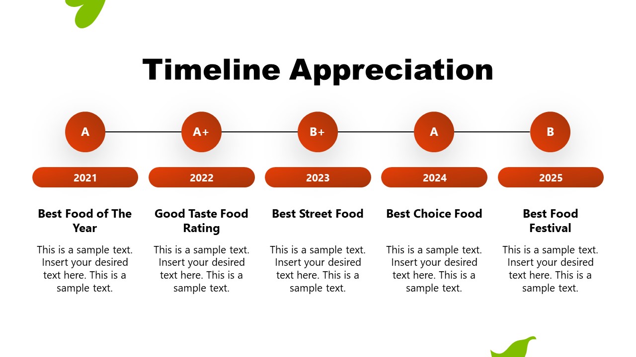 Sales Pitch Restaurant Timeline Template 