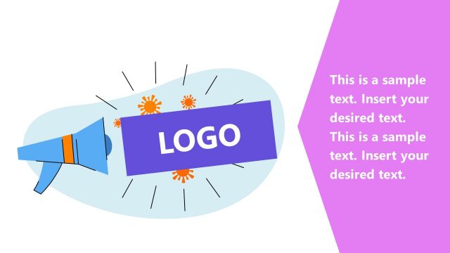 Megaphone Guerrilla Marketing Concept PPT