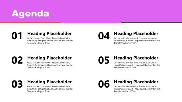 Agenda PowerPoint Guerrilla Marketing Template