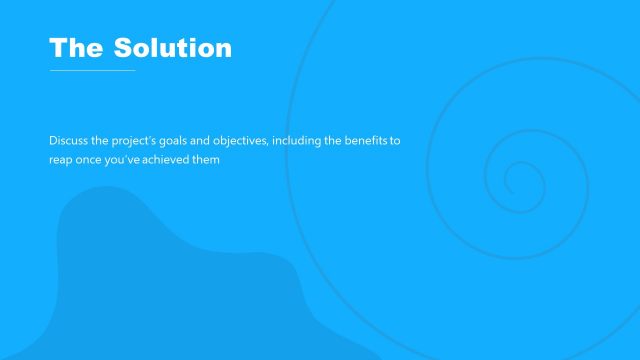 The Solution Slide Project Proposal Template