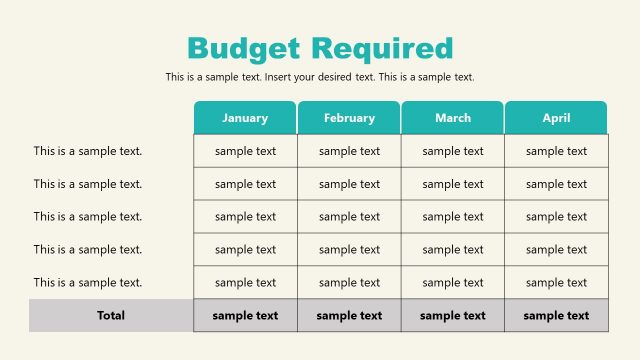 PowerPoint Proposal Budget Template for Shopify Store
