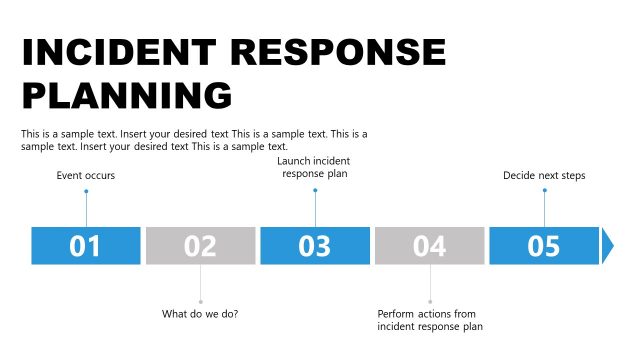 5 Steps Incident Response PowerPoint