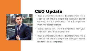 Template of Board Meeting CEO Introduction PPT