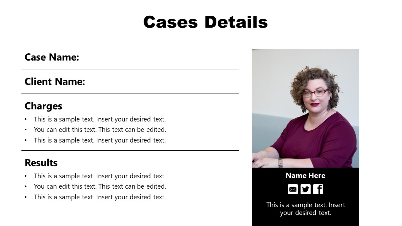 Law Firm Legal Case Presentation Slide