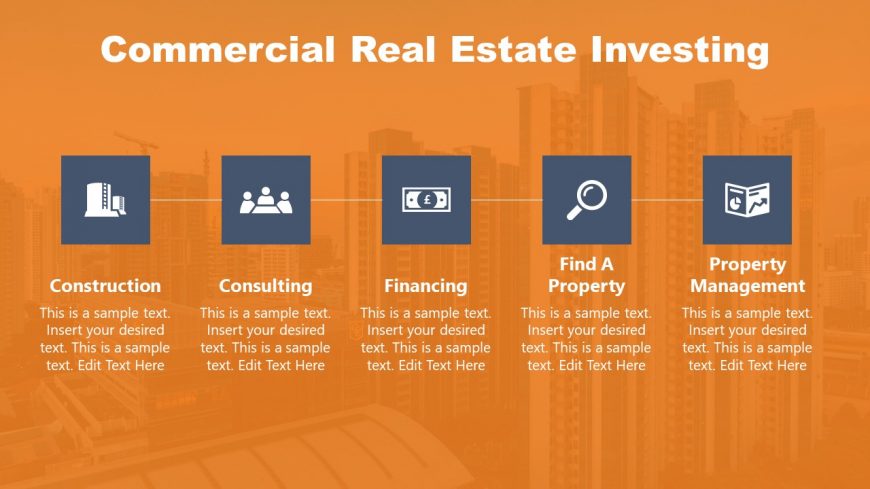 Slide Commercial Property Timeline Template