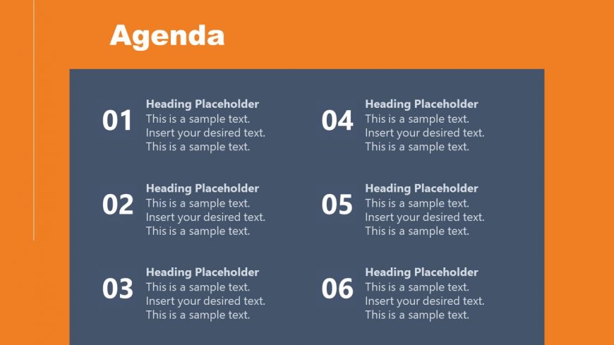 Presentation Agenda Template for Real Estate Industry