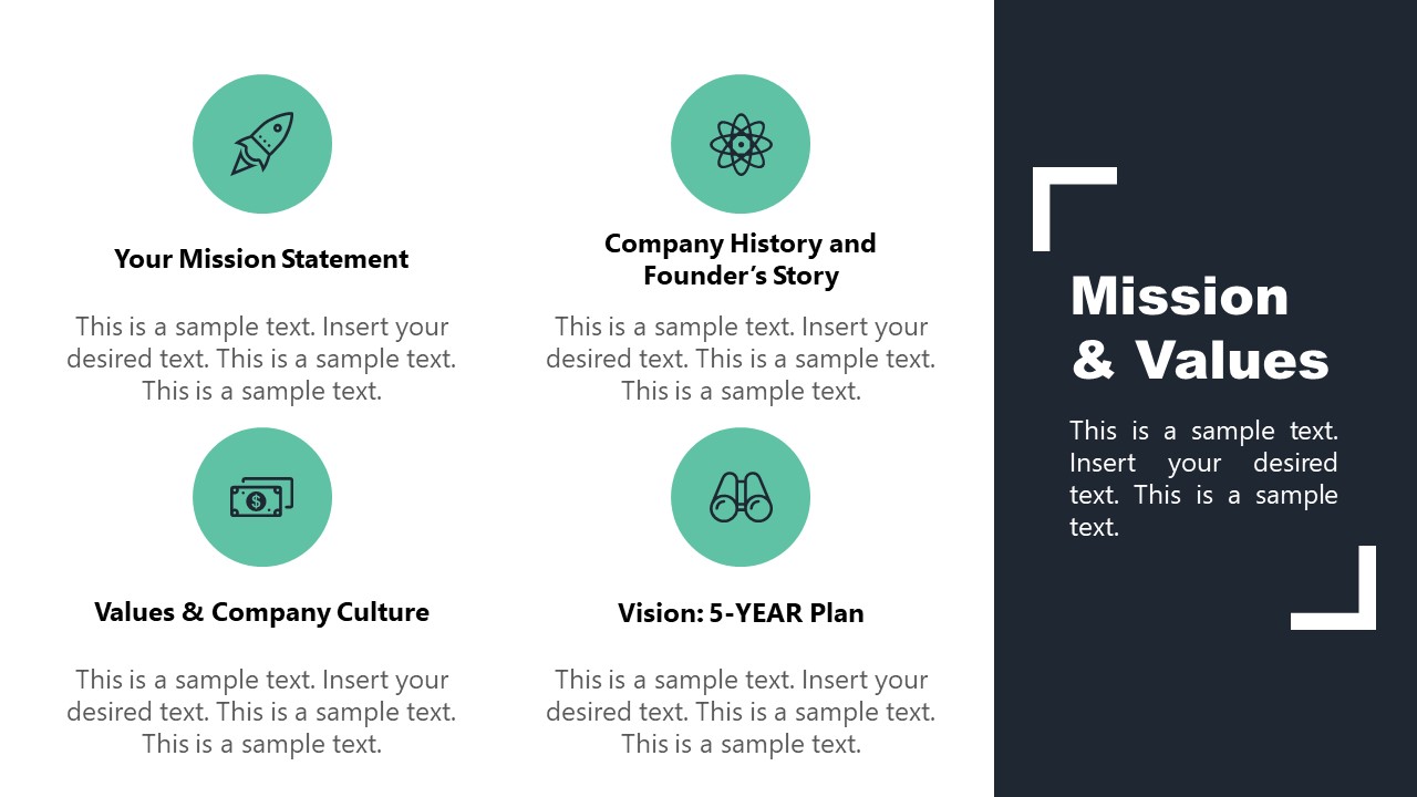 Mission and Values PowerPoint Employee Handbook 