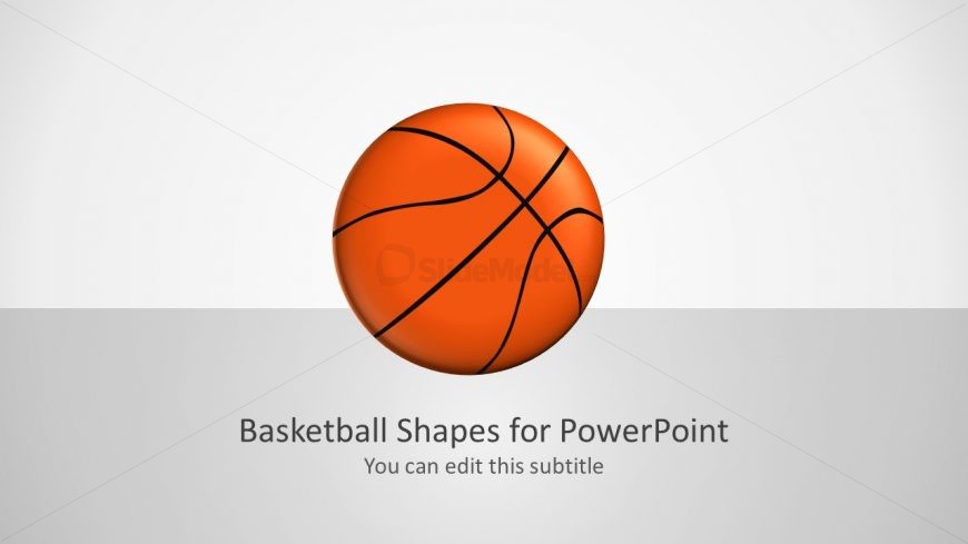 Basketball vector Shapes in PowerPoint