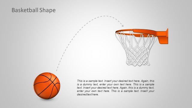 Basketball Game Hoop Shapes Template