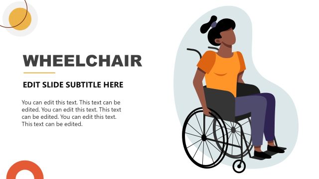 Wheelchair Slide with Female Human Character