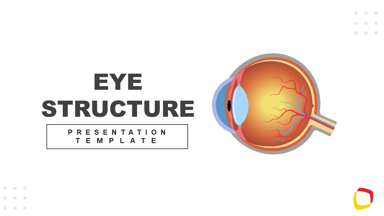 Title Slide for Eye Structure PPT Template 