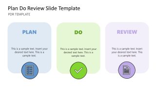 PDR Plan Do Review PPT Presentation Template