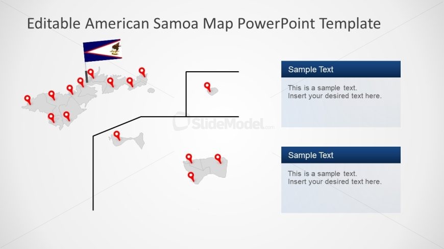 American Samoa Map Template Slide