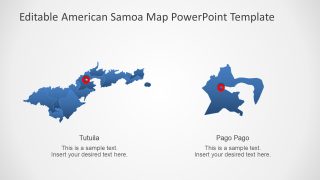 American Samoa Map Slide PPT Template 
