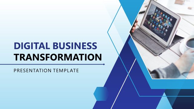 Cover Slide – Digital Business Transformation Presentation Slide