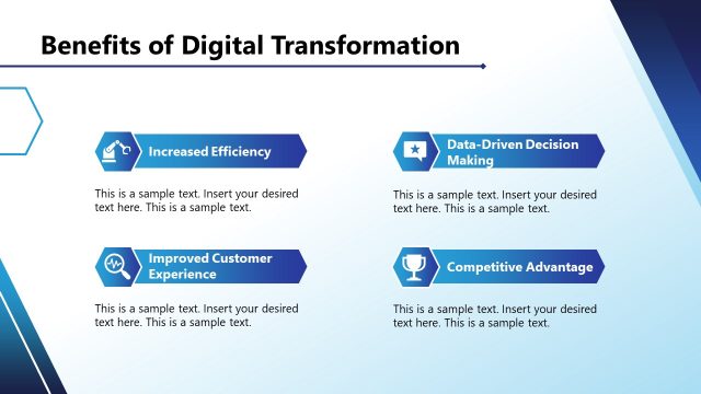 Benefits of Digital Transformation PowerPoint Slide
