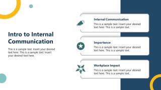 Internal Communication Template Slide 